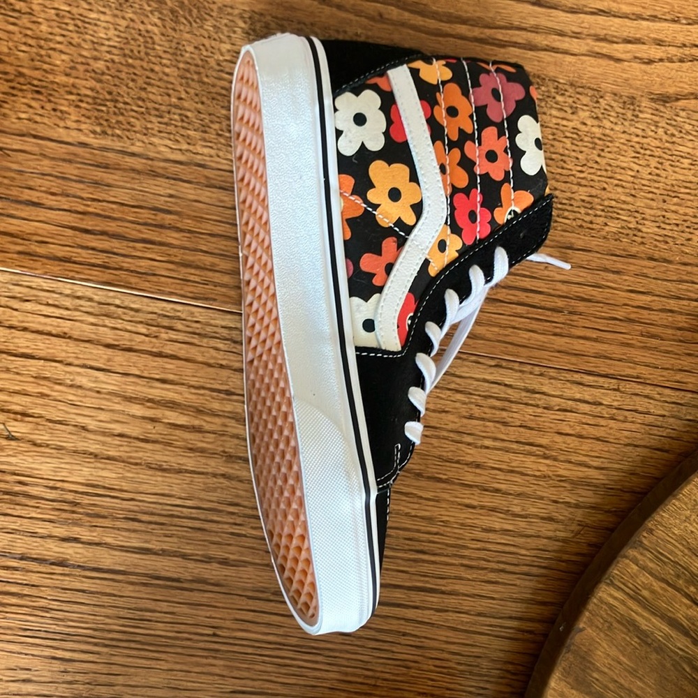 Floral High-Top Vans Sneakers
